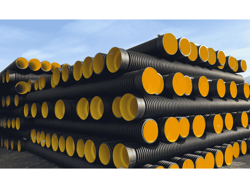 300 mm SN4 KORUGE BORU MAVİ